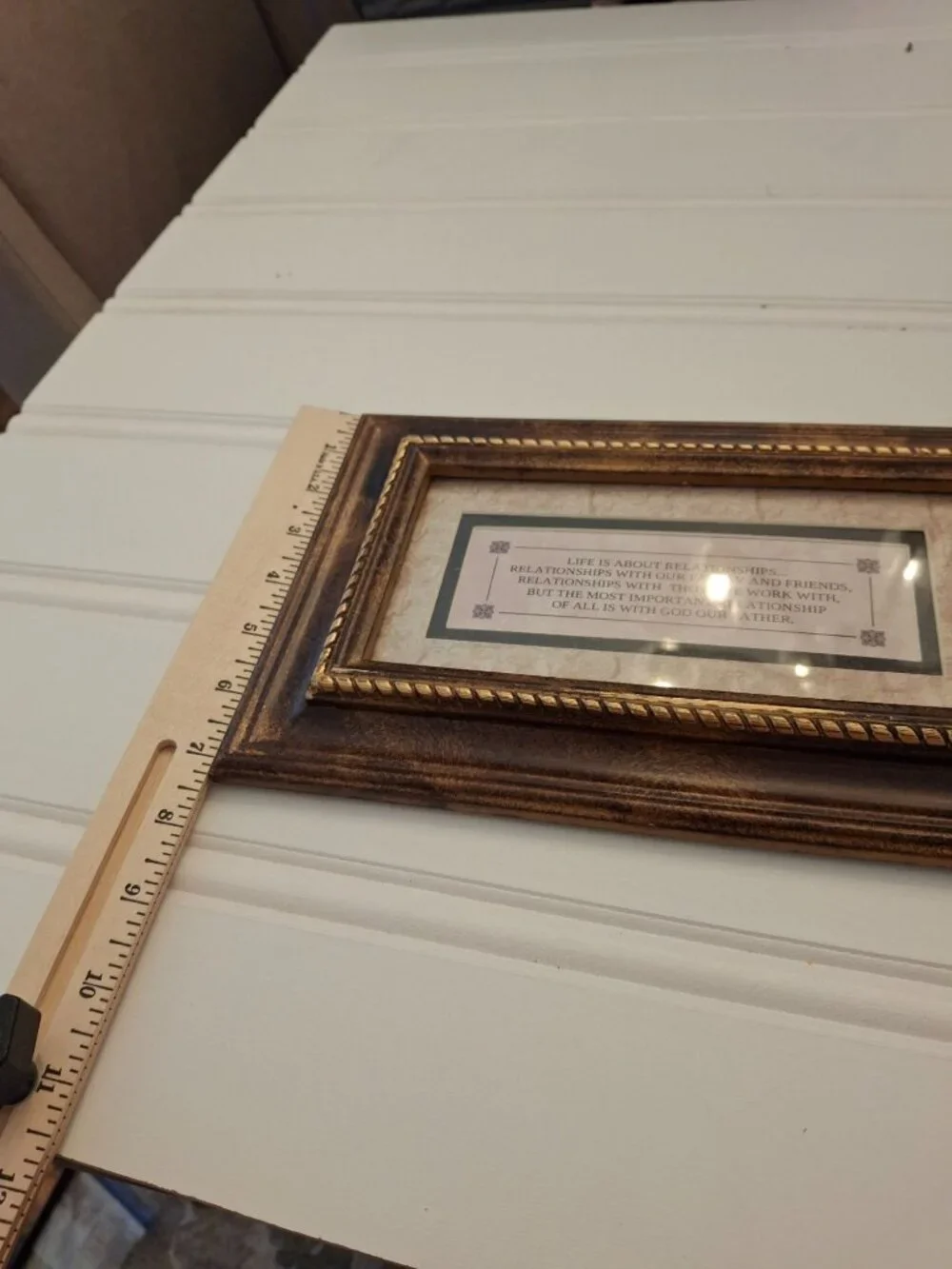 Framed Christian Wall Art Life Is About Relationships Quote Religious Plaque